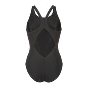 Arena Graphic Swimsuit V Bac Γυναικείο Μαγιό Μαύρο