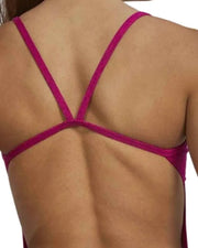 TYR Durafast Elite Cutoutfit Swimsuit Lapped Magenta