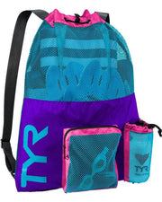 TYR 40L Big Mesh Mummy Backpack Purple/Blue