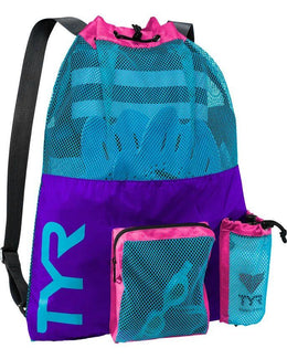TYR 40L Big Mesh Mummy Backpack Purple/Blue