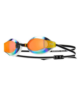 TYR Black OPS 140 EV Mirrored Racing Goggles Red/Black